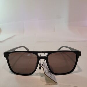 Foster Grant Men's Matte Black Polarized Sunglasses Cat.3 Square Frame New